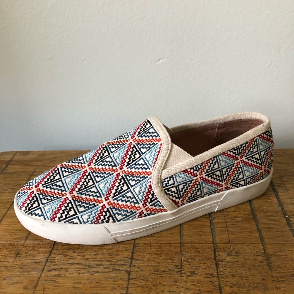 Joie | Huxley Slip On Blue Red Sneakers…